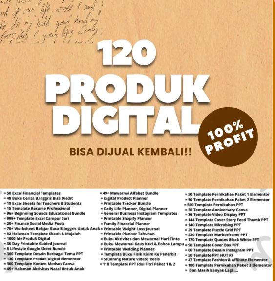 120 Product Digital Siap Jual Ulang